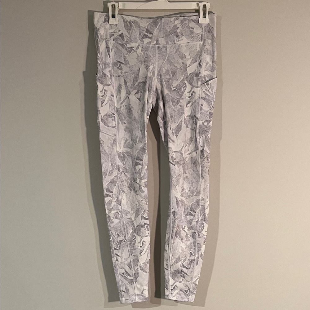 Lululemon Athletica Gray Patterned Women's Leggings